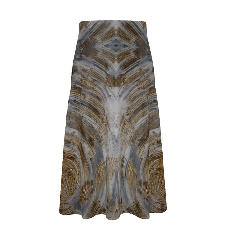 Golden Rays Midi Skirt