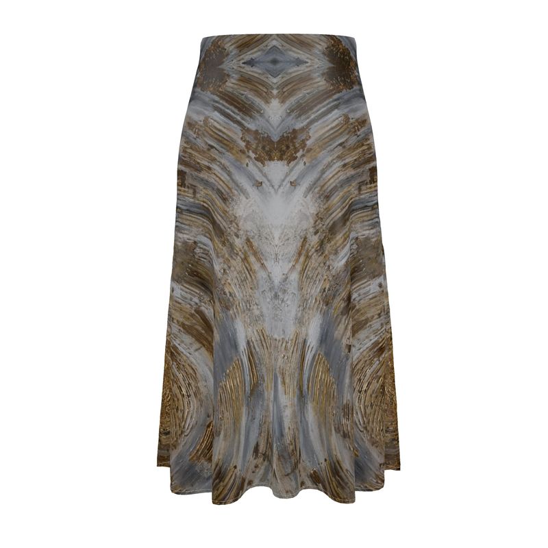 Golden Rays Midi Skirt