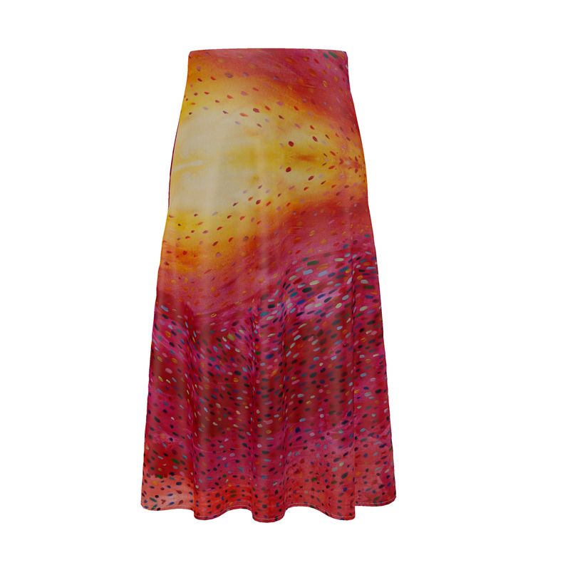Dancing Through Time Midi Skirt