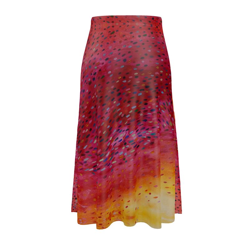 Dancing Through Time Midi Skirt