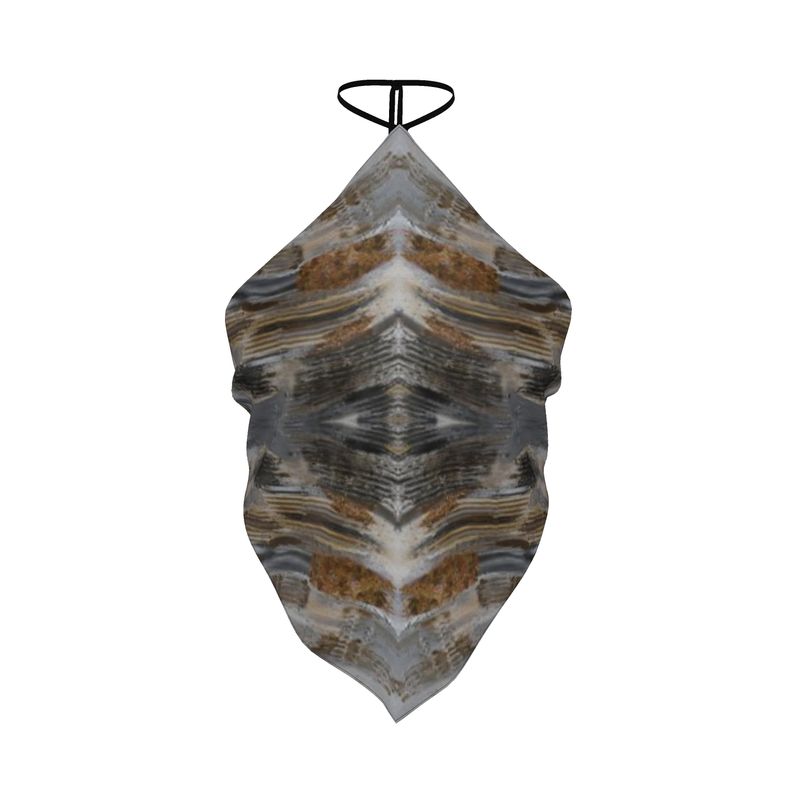 Abstract Marble Bandana Top
