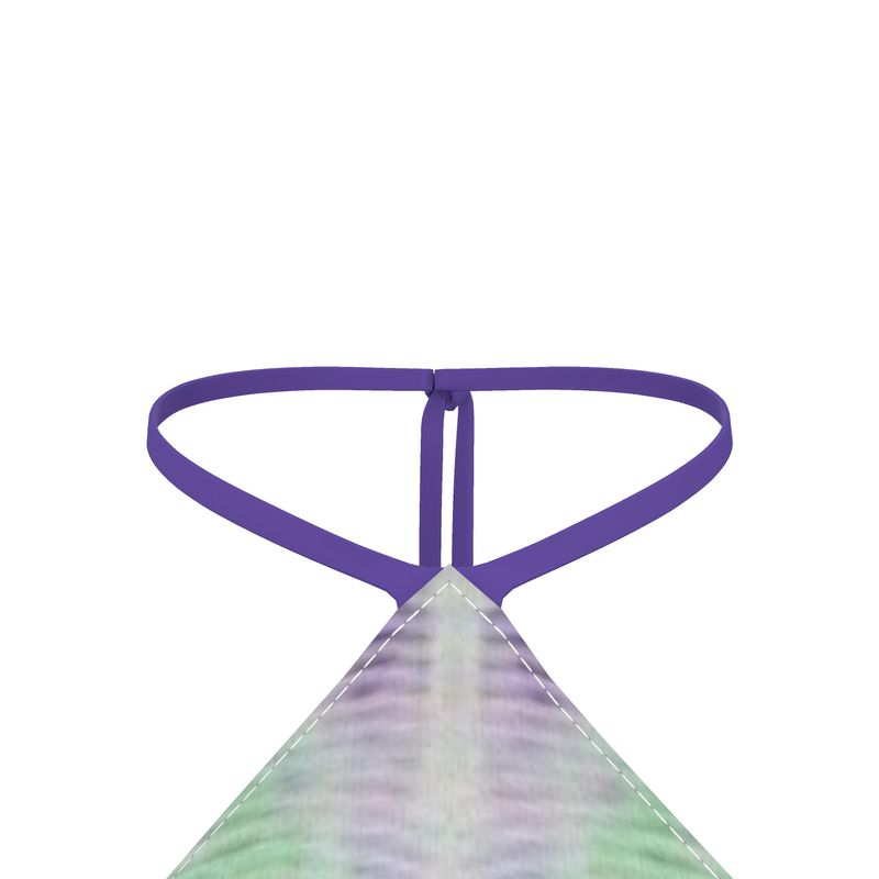 Purple Abstract Halter Top