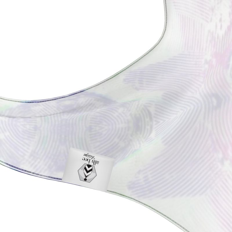 Purple Abstract Halter Top