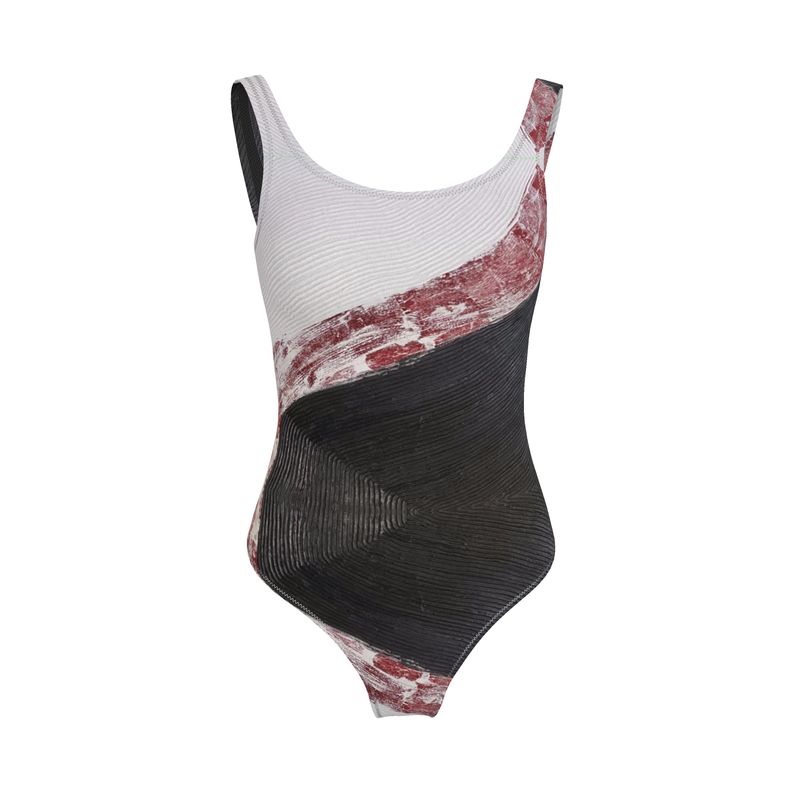 Black, White & Read All Over Swimsuit