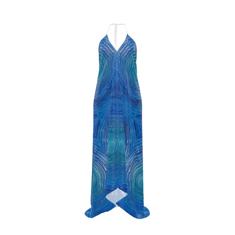 Waterdrop Halterneck Backless Dress