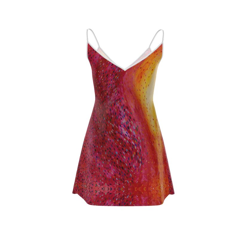 Dancing Through Life Mini Slip Dress