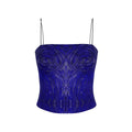 Purple Ripples Strappy Top