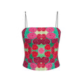 Turning Up Red Roses Strappy Top