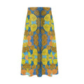 Turning Up Yellow Roses Midi Skirt