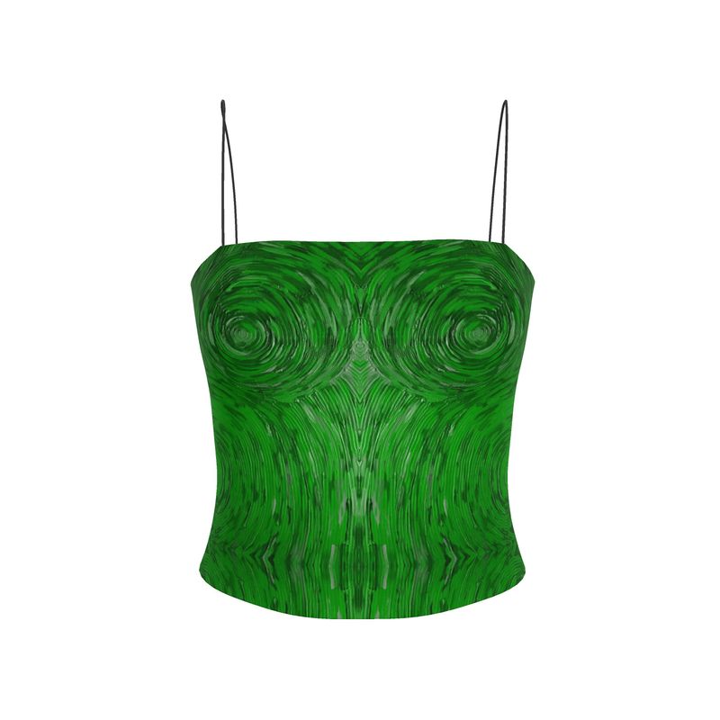 Ripple Emerald Strappy Top