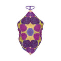 Purple Rose Bandana Halter Top