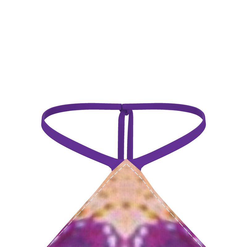 Purple Rose Bandana Halter Top