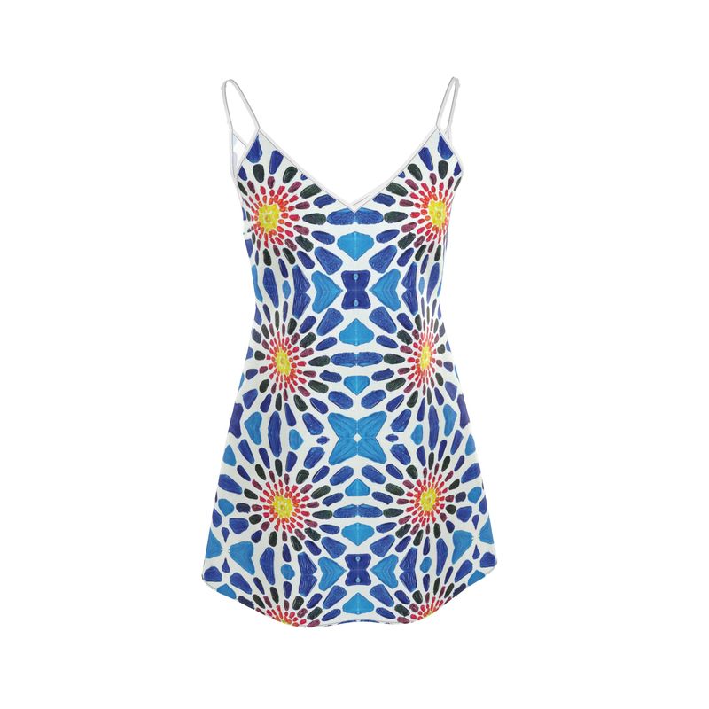 Sunburst Mini Slip Dress