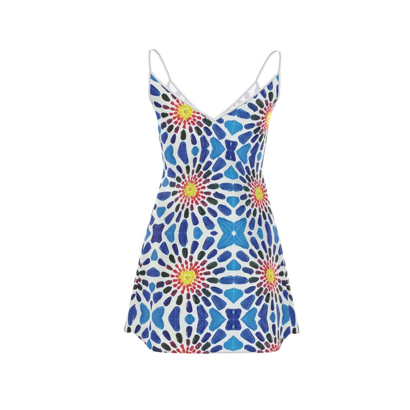 Sunburst Mini Slip Dress