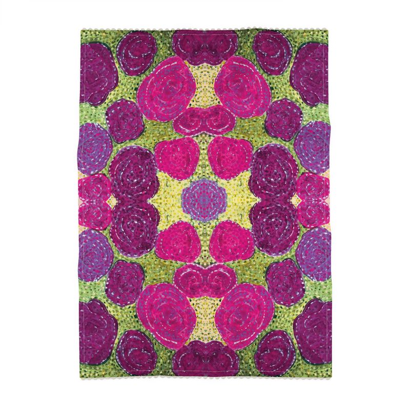 Turning Up Roses Pink & Purple Tea Towels