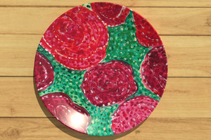 Art Plate or Set of 8 Plates by Ally Bee