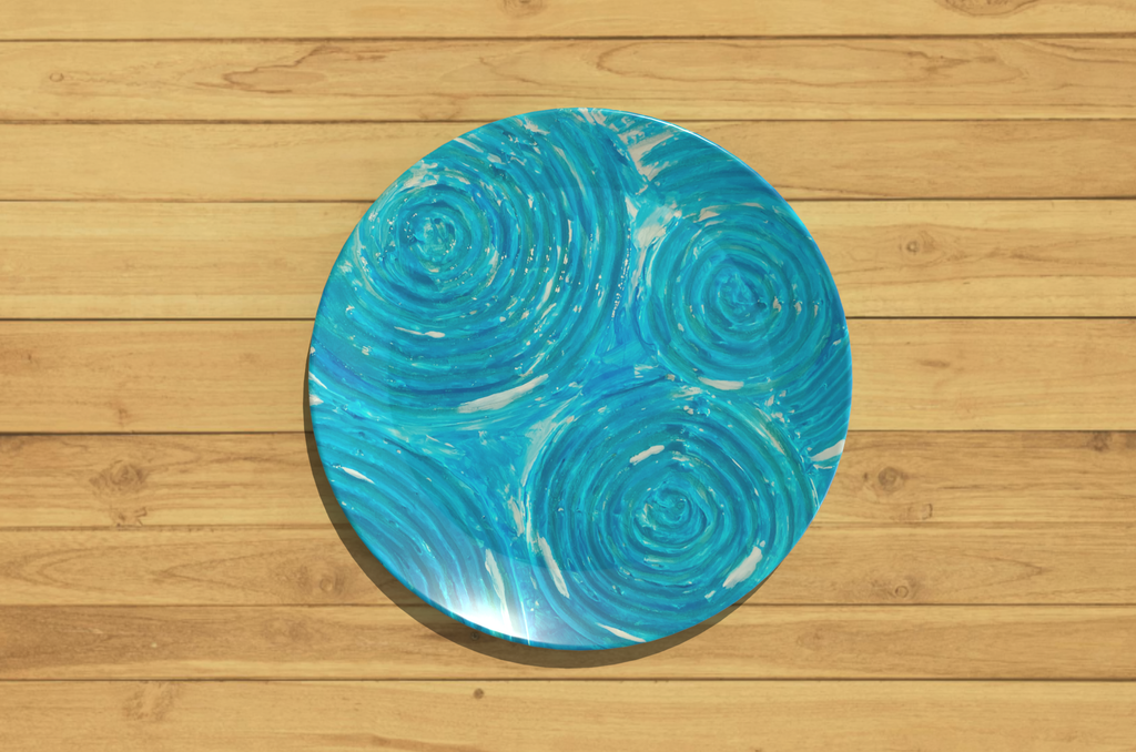 Art Plate or Set of 8 Plates by Ally Bee
