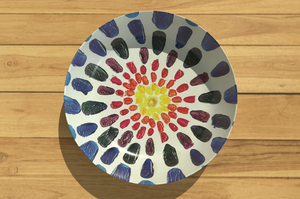 Art Plate or Set of 8 Plates by Ally Bee