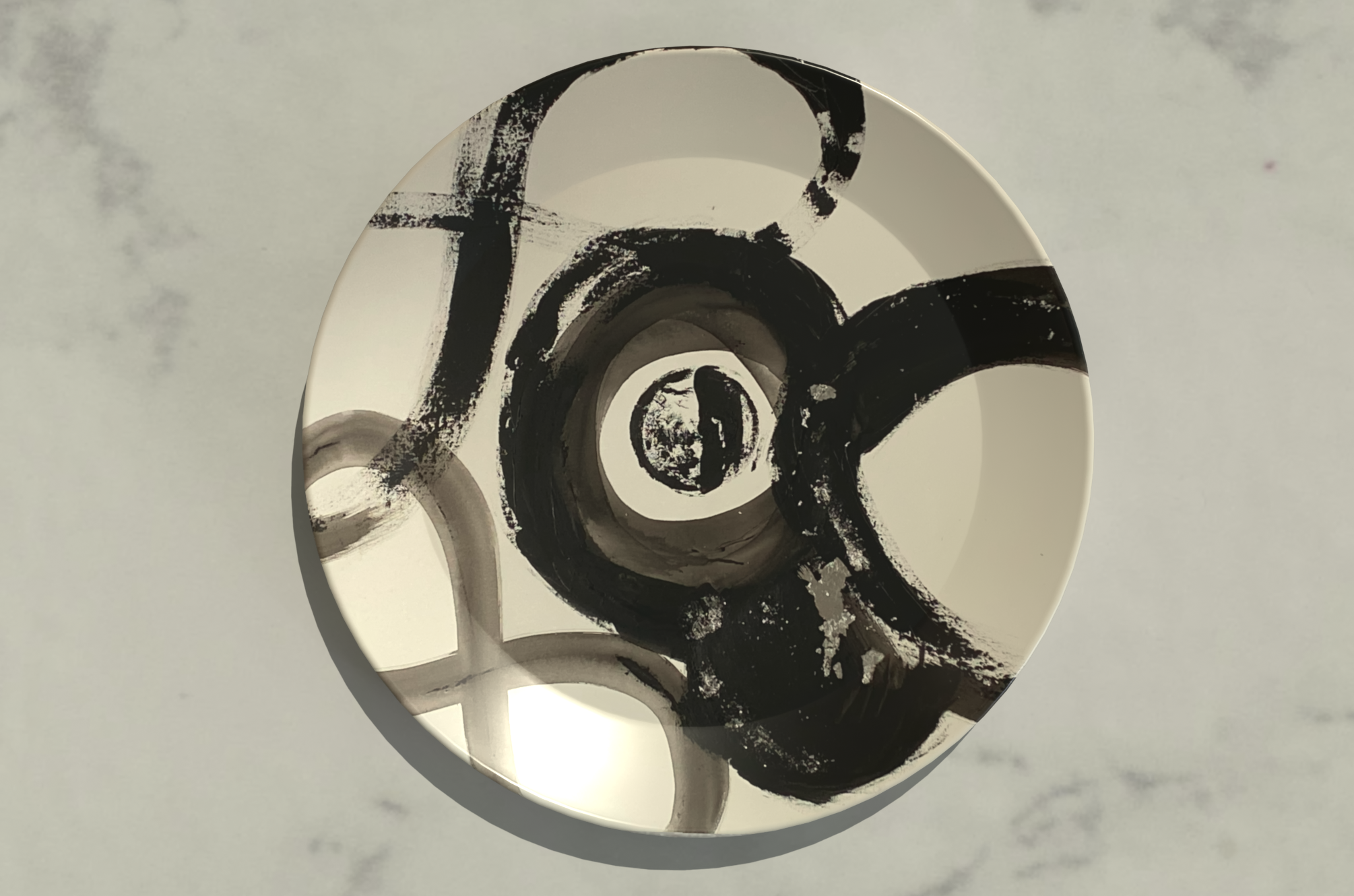 Art Plate or Set of 8 Plates by Ally Bee