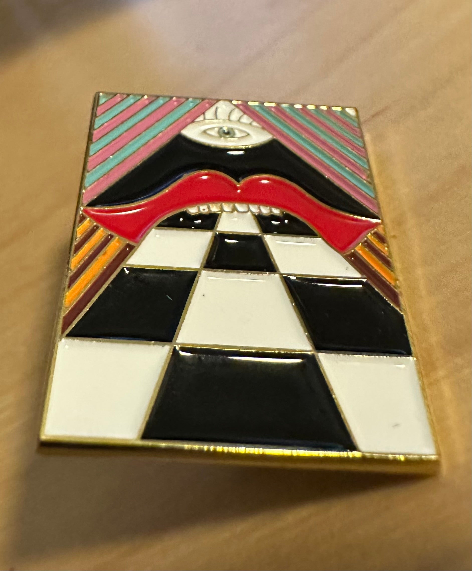 Evil Eye enamel pin