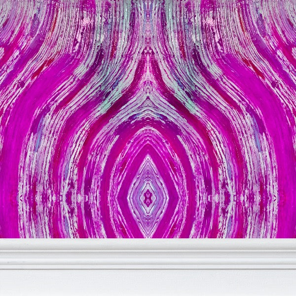 River Flows Pink Wallpaper