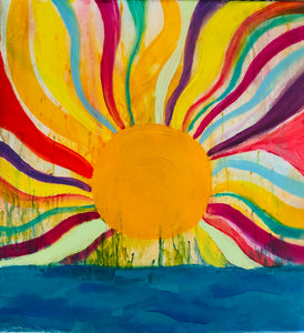 Psychedelic Sunrise Art