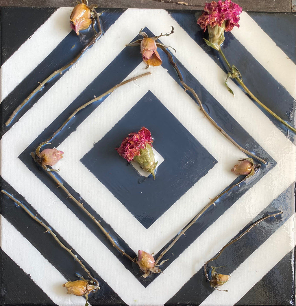 Black, White & Rose Art